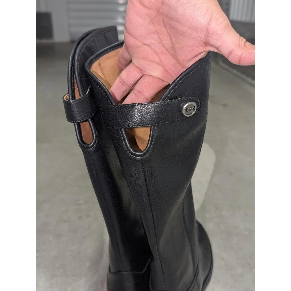 Classic Riding Boots Frye & Co Kellie Button Tall Black Women's Size 5 New